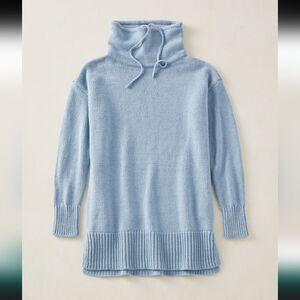 Haven Well Within Periwinkle Blue Cowl Neck Tunic Sweater Size Medium Cozy